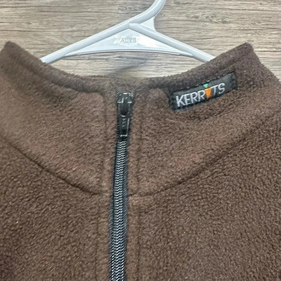 Kerrits Brown and Black Quarter-Zip Pullover Fleece Jacket Womens Large - Picture 4 of 6